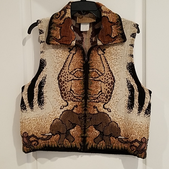 Painted Pony Jackets & Blazers - Painted Pony Animal Print Vest Painted Pony Jackets & Blazers - Painted Pony Animal Print Vest